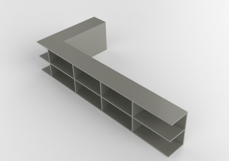 3D Bücherregal und Behälter - Behälter aus Holz - Artzzi -...