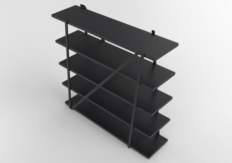 Bibliothèque 3D - Bibliothèque en bois - Artzzi - Kenzo -...