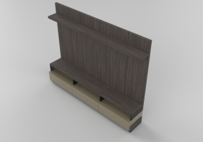 Pareti attrezzate 3D - Parete attrezzata in legno - Artzzi - Mallow