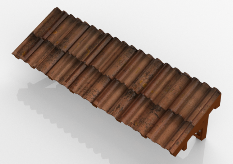 Wood structure porch - ACCA software