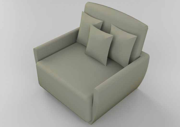 Divans 3D - Fauteuil en tissu - Artzzi - 11 - ACCA software
