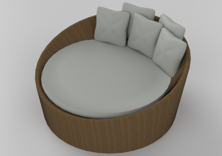 Sofás 3D - Poltrona de pele - Artzzi - Zero - ACCA software