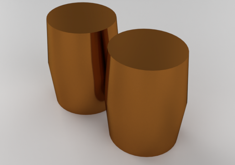 Divani 3D - Pouf in bronzo - Artzzi - Cobre - ACCA software