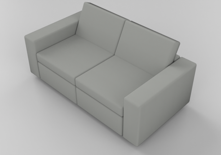 Sofás 3D - Sofá de tecido - Artzzi - Basic - ACCA software
