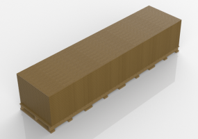 Timber planks dim. 10x400 on pallet