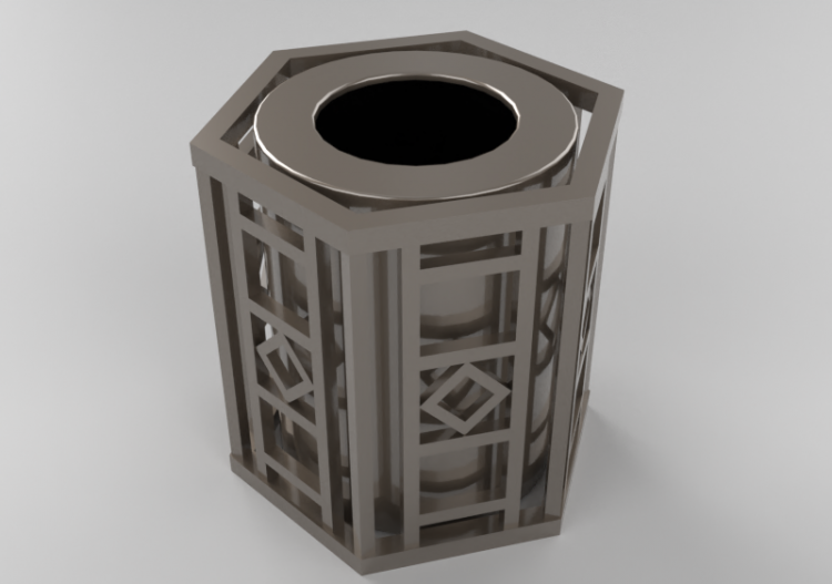 Accessoires 3D - Corbeille - Keystone Ridge Designs -...