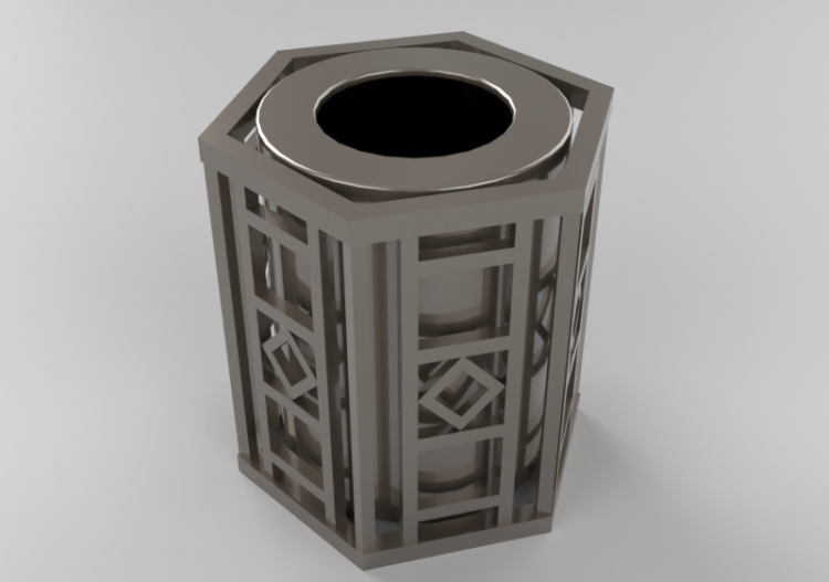 Accessori 3D - Cestino portarifiuti - Keystone Ridge...