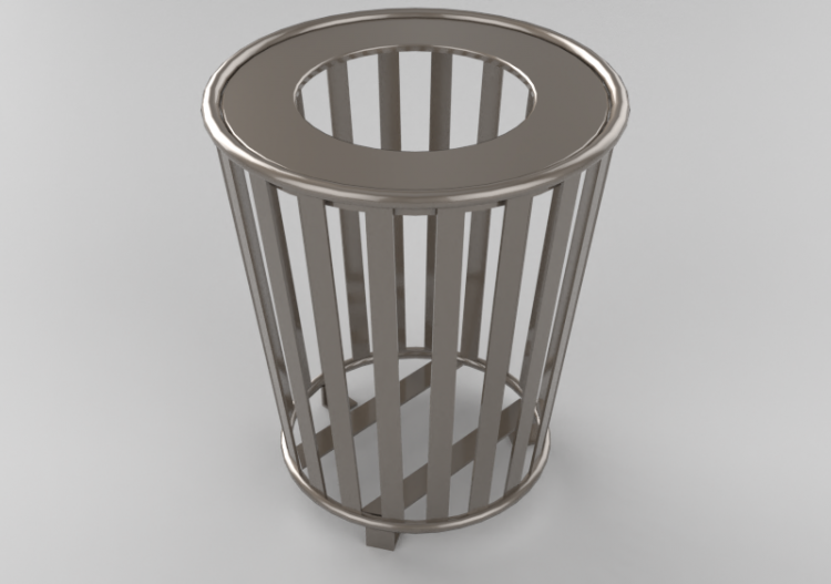 配饰 - Garbage bin - Keystone Ridge Designs - BA3-32-elev -...