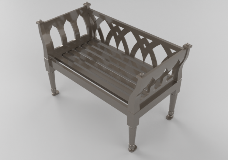 Bancs 3D - Banc en métal - Keystone Ridge Designs - AG24 -...