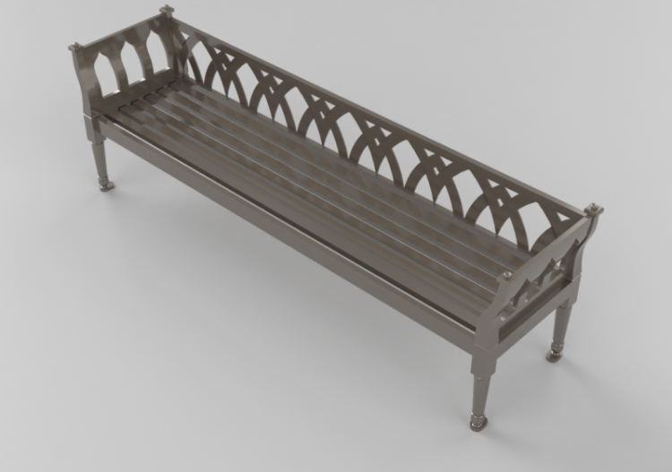 Bancs 3D - Banc en métal - Keystone Ridge Designs - AG28 -...