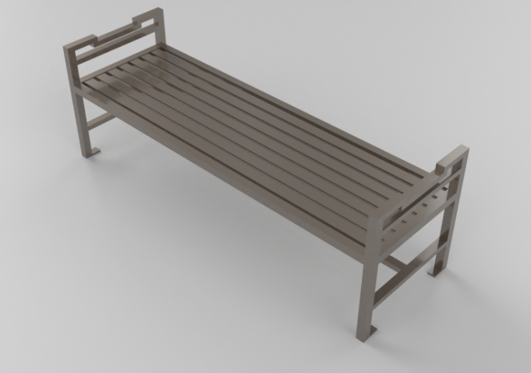 3D Benches - Metal bench - Keystone Ridge Designs - AH16 -...