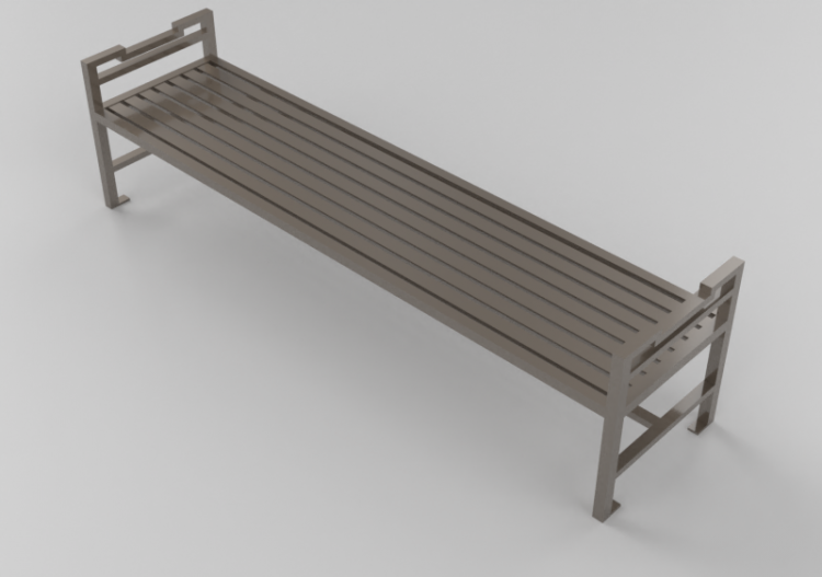 3D Benches - Metal bench - Keystone Ridge Designs - AH18 -...