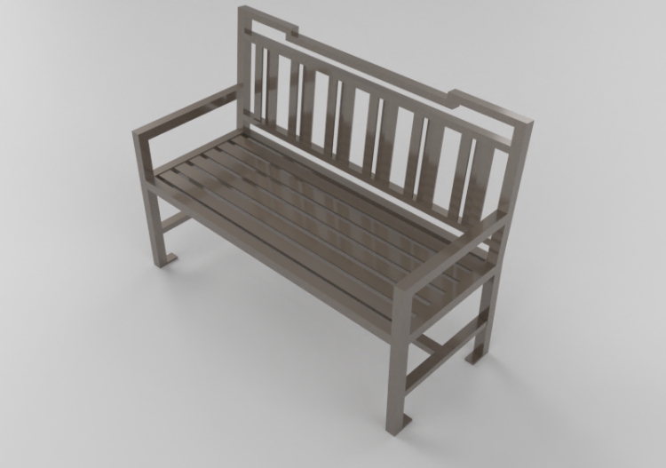 3D Benches - Metal bench - Keystone Ridge Designs - AH24 -...