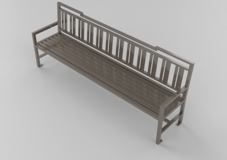 Panchine e Fioriere 3D - Panchina in metallo - Keystone...