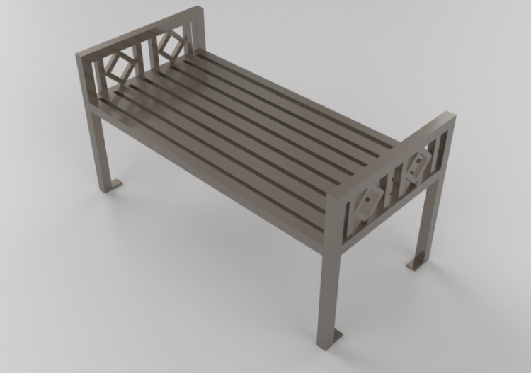 3D Benches - Metal bench - Keystone Ridge Designs - AR14 -...