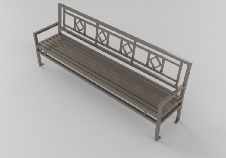 3D Benches - Metal bench - Keystone Ridge Designs - AR28 -...