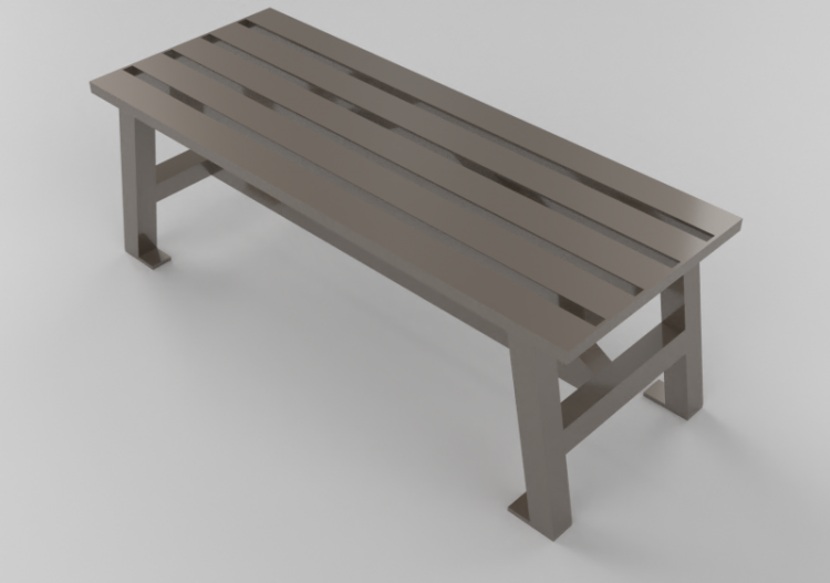 3D Benches - Metal bench - Keystone Ridge Designs - BW14 -...