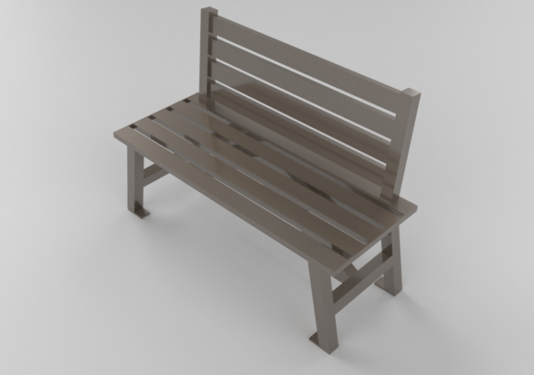 Panchine e Fioriere 3D - Panchina in metallo - Keystone...