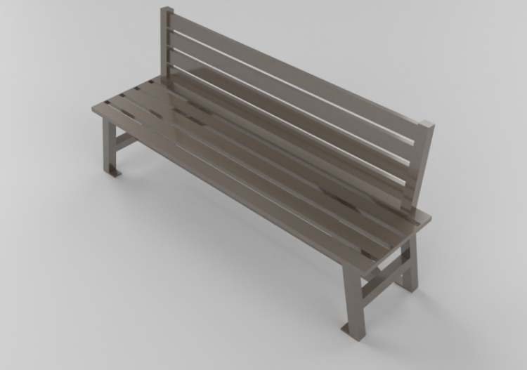 Panchine e Fioriere 3D - Panchina in metallo - Keystone...