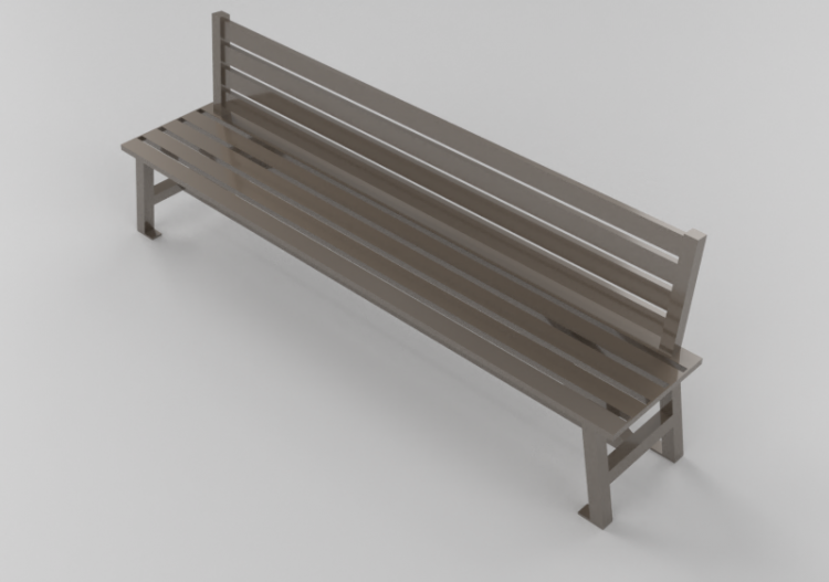 3D Benches - Metal bench - Keystone Ridge Designs - BW28 -...