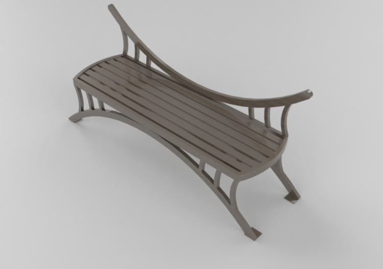 3D Benches - Metal bench - Keystone Ridge Designs - DF26 -...