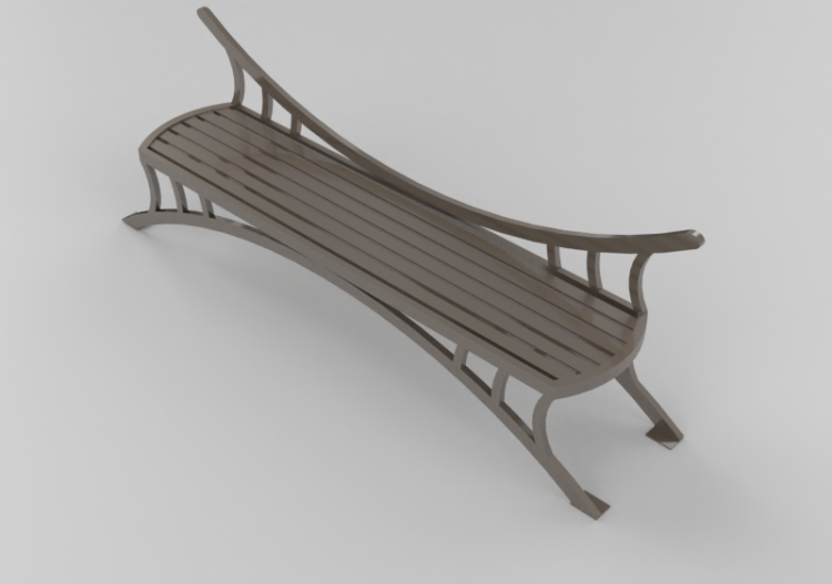 3D Benches - Metal bench - Keystone Ridge Designs - DF28 -...