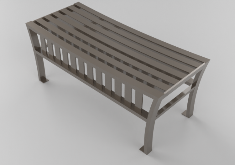 3D Benches - Metal bench - Keystone Ridge Designs - EX14 -...