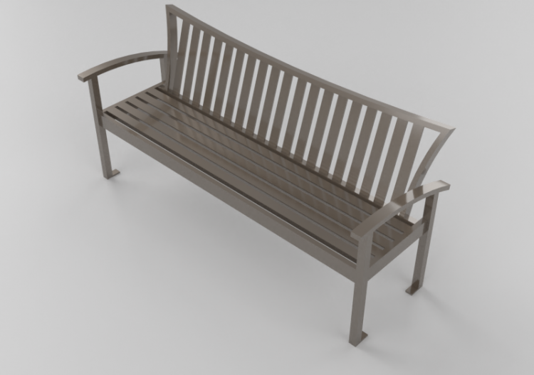 Panchine e Fioriere 3D - Panchina in metallo - Keystone...