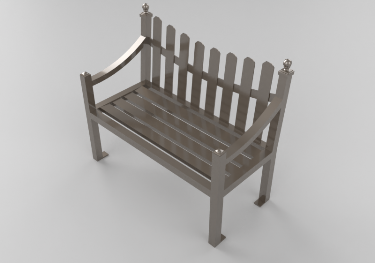 3D Benches - Metal bench - Keystone Ridge Designs - FW24 -...
