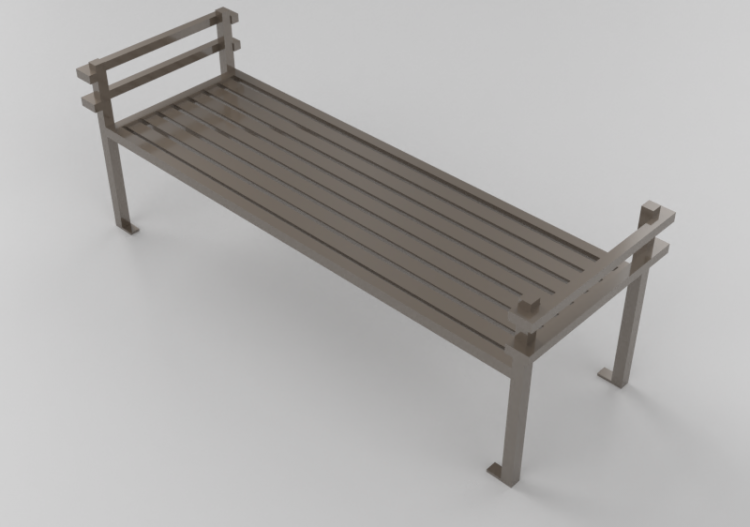 3D Benches - Metal bench - Keystone Ridge Designs - MC16 -...
