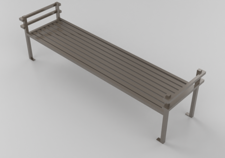 3D Benches - Metal bench - Keystone Ridge Designs - MC18 -...