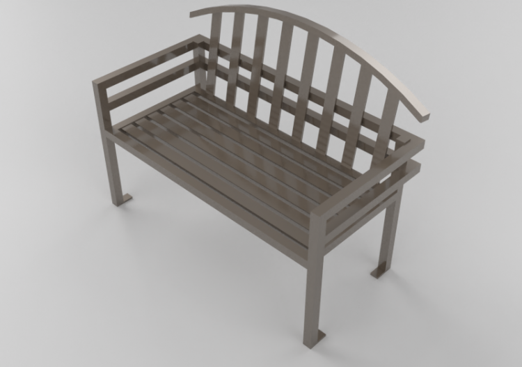 Panchine e Fioriere 3D - Panchina in metallo - Keystone...
