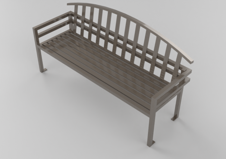 3D Benches - Metal bench - Keystone Ridge Designs - MC26 -...