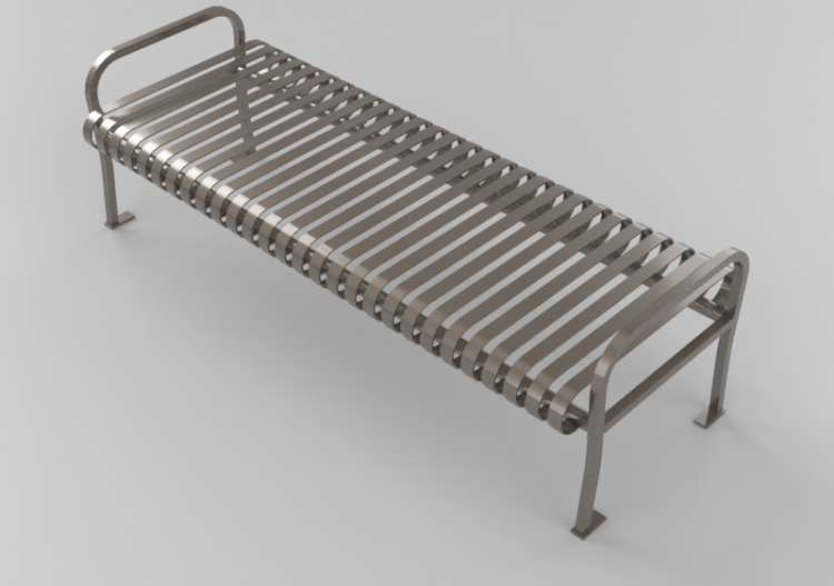 Panchine e Fioriere 3D - Panca in metallo - Keystone Ridge...