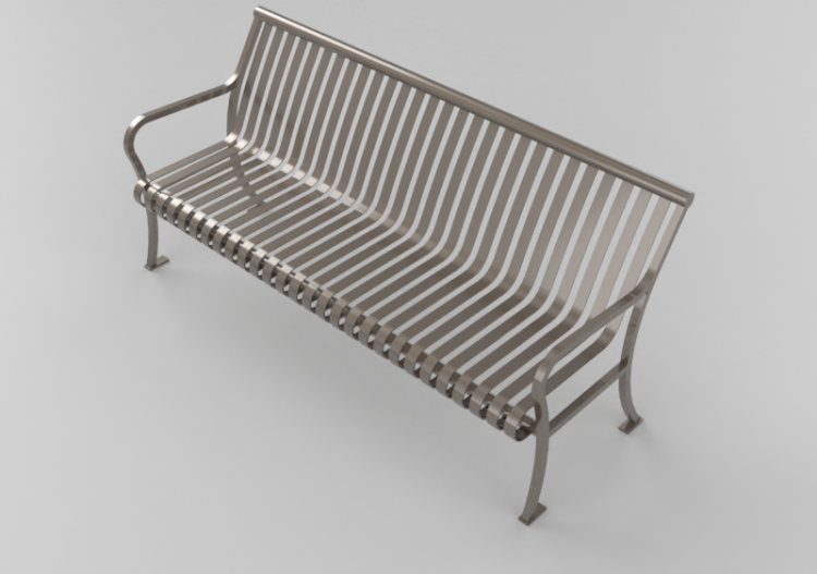 3D Benches - Metal bench - Keystone Ridge Designs - P26 -...