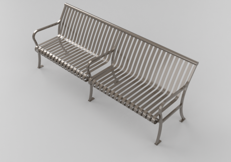 Bancos 3D - Banco de metal - Keystone Ridge Designs - P28C...