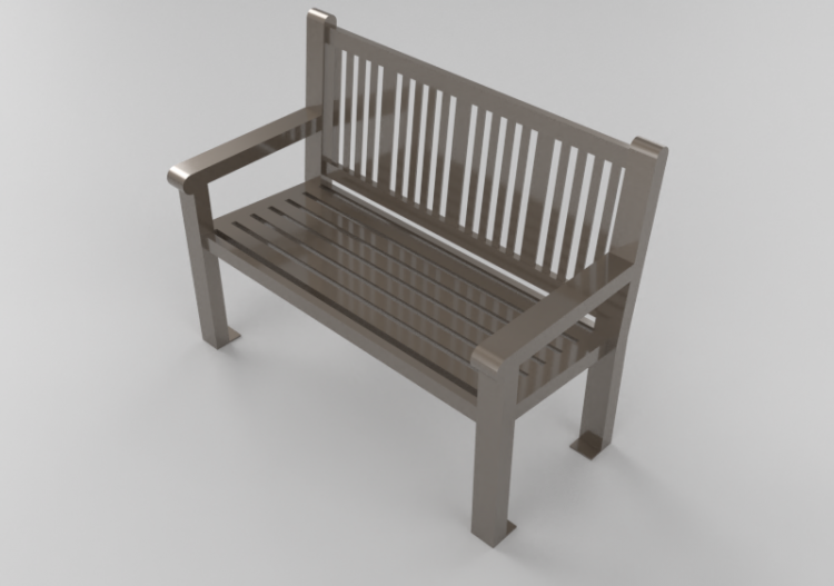 3D Benches - Metal bench - Keystone Ridge Designs - RE24 -...