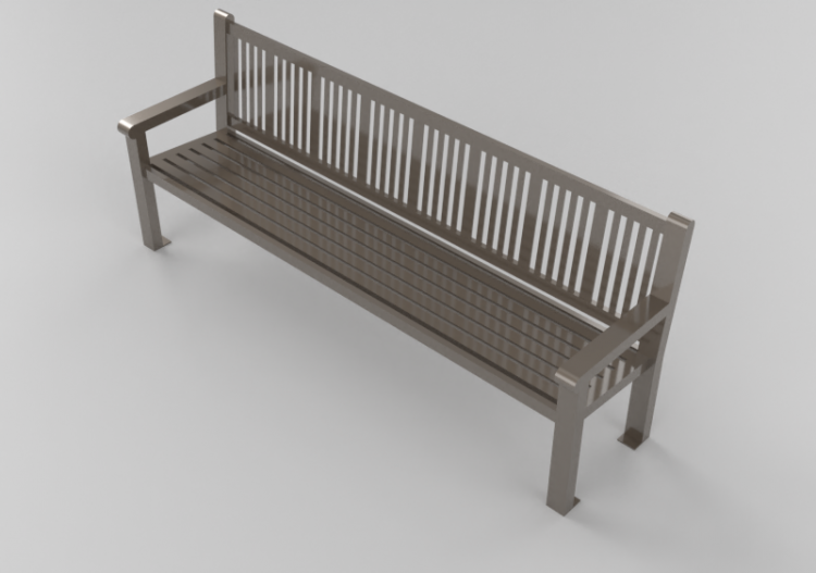 3D Benches - Metal bench - Keystone Ridge Designs - RE28 -...