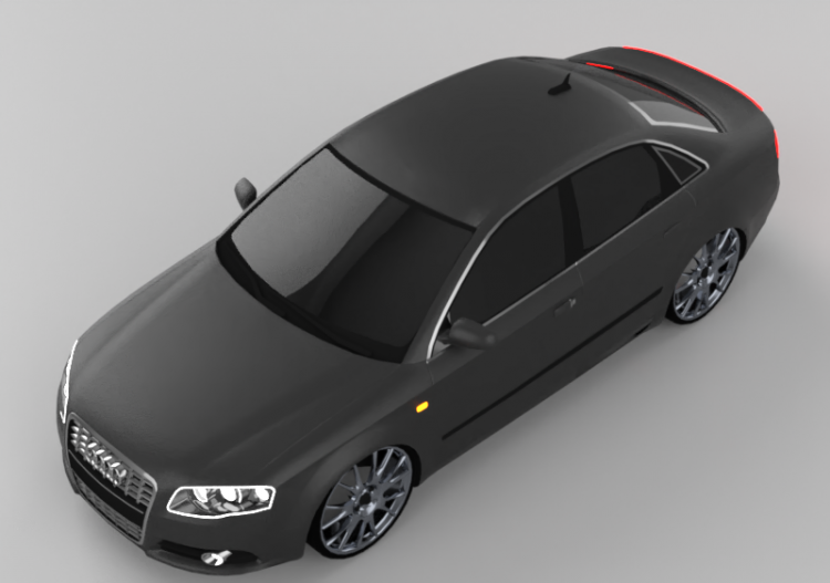 3D Cars - Audi S4 - ACCA software