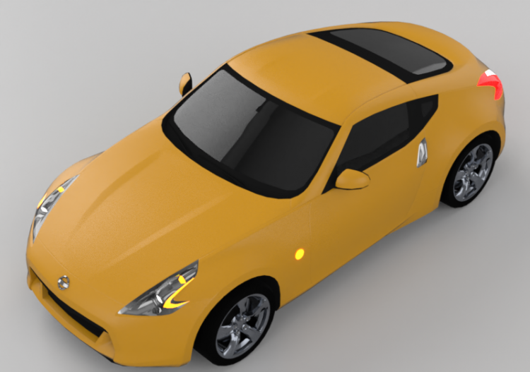 Automóveis 3D - Nissan 370z - ACCA software