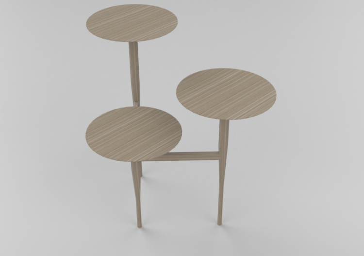 Tavoli 3D - Tavolo in legno - Artzzi - Trio - ACCA software