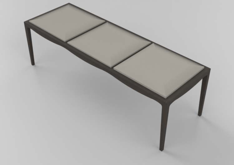 Cadeira 3D - Banco de madeira - Artzzi - Victoria - ACCA...