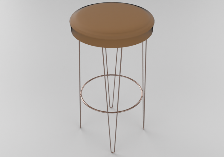 Sedie 3D - Sgabello in pelle - Artzzi - Royal - ACCA...