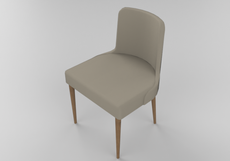 3D Chairs - Wooden Chair - Artzzi - Luizi - ACCA software