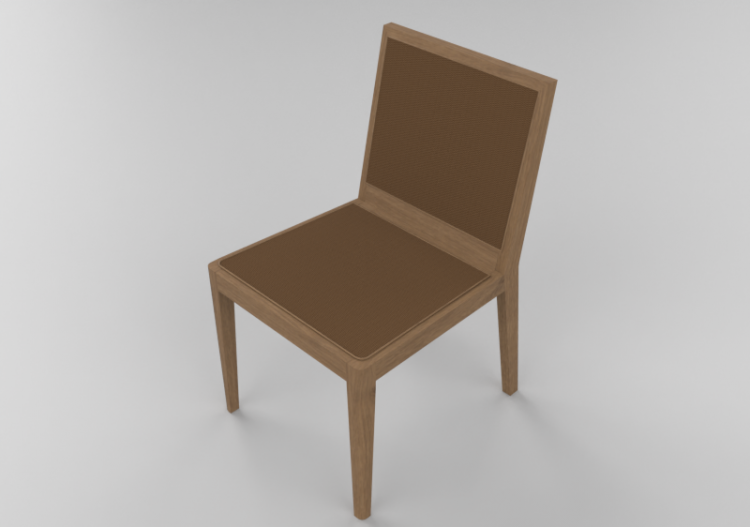 3D Chairs - Wooden Chair - Artzzi - Tarsila - ACCA software