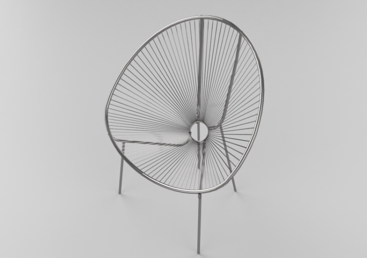 Poltronas y Sofás 3D - Poltrona de acero - Artzzi -...