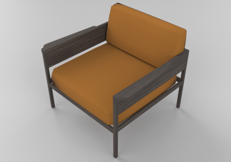 Divans 3D - Fauteuil en bois - Artzzi - Ana - ACCA software