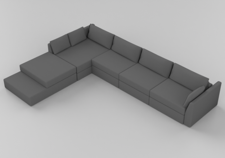 Divans 3D - Canapé en tissu - Artzzi - Amaranto - ACCA...