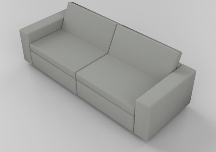 Sofás 3D - Sofá de tecido - Artzzi - Basic - ACCA software