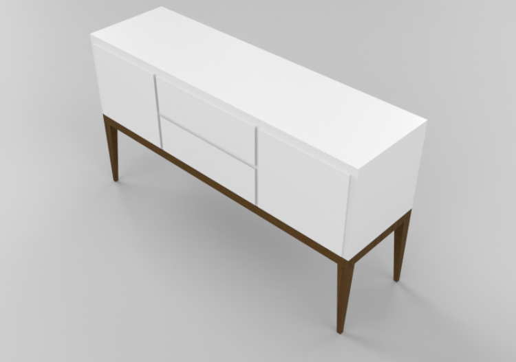 Mobili 3D - Mobile in legno - Artzzi - Buffet-03 - ACCA...